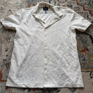 Guide London Men’s short sleeve button down shirt, size XL